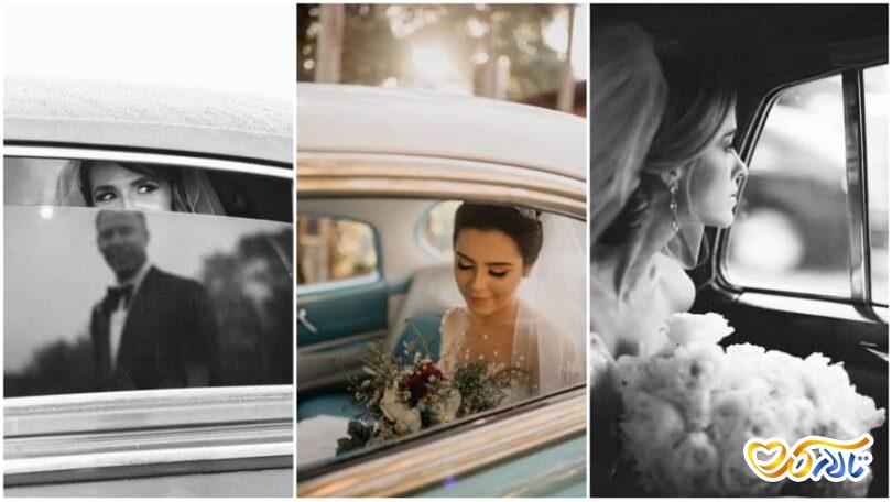 ایده عکاسی با ماشین عروس