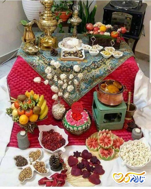 تزئینات شب یلدا با ایده های قدیمی