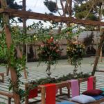 گل ارایی باغ تالار دانش